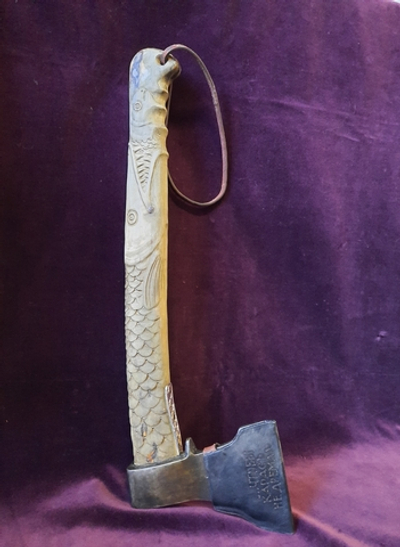 Топор "... чтобы карась не дремал", берёзовый