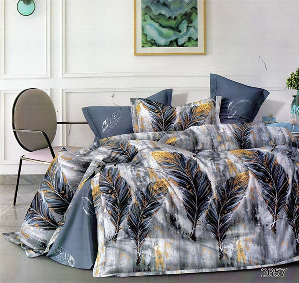 КПБ Евро с простыней на рез. 180х200 ТВИЛ-САТИН "Т6"