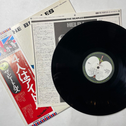 Винтажная виниловая пластинка LP The Beatles Help (Japan 1976) (Obi) I have Just Seen A Face