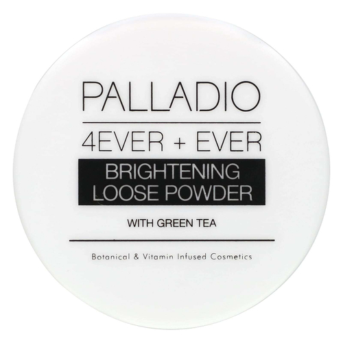 Palladio, 4Ever + Ever, рассыпчатая пудра для сияющей кожи с зеленым чаем, 6 г (0,21 унции)