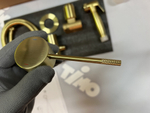 Смеситель встроенный с гигиеническим душем Timo Saona (2389/17SM) золото матовое