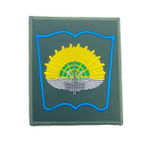 Шеврон вышитый ЯВВУ ПВО оливковый фон