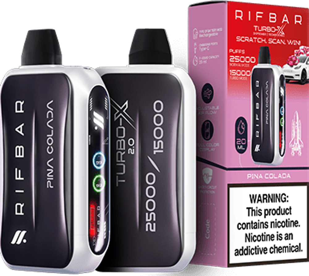 RIFBAR TURBO X 25000 - Pina Colada (5% nic)