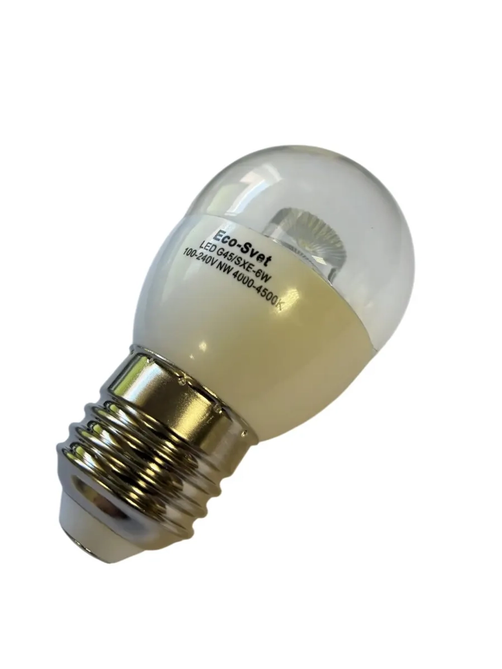 Светодиодная LED лампа G45 6W E27нейтр 3шт