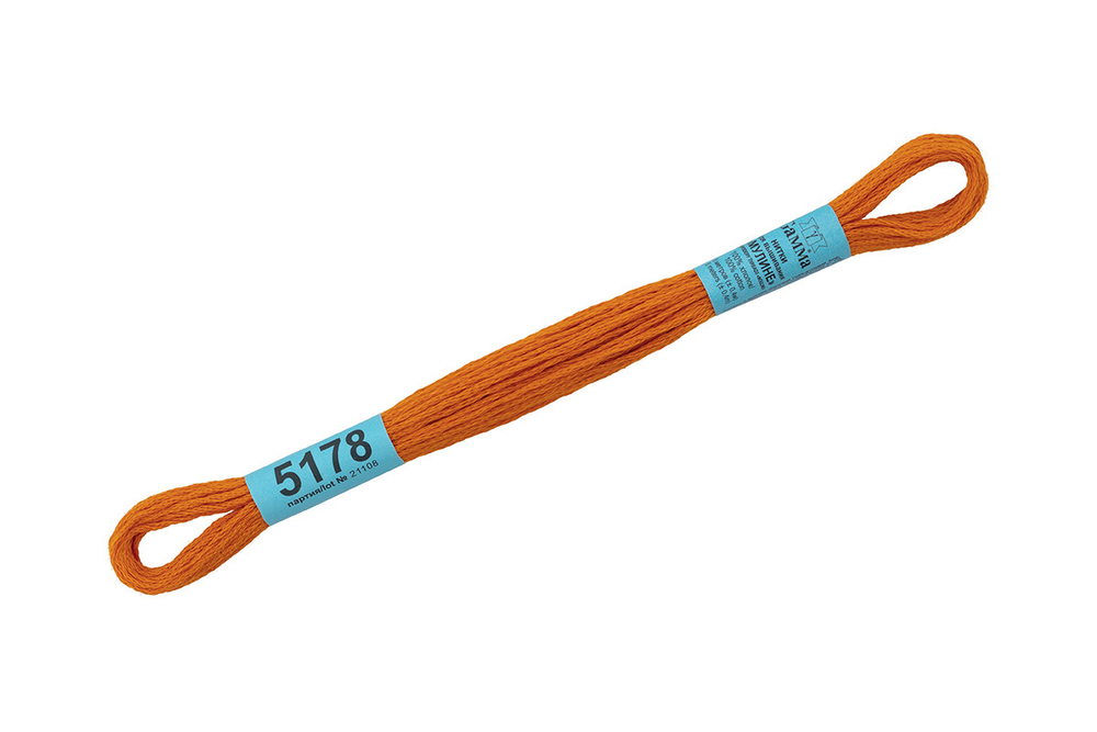 Мулине  "Gamma", 100% хлопок, 8 м, №5178