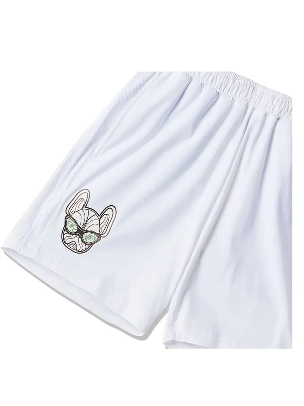 Шорты с сеткой по бокам и логотипом ladok