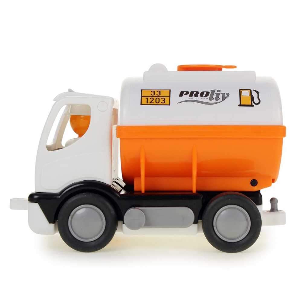 Машина с цистерной "Мой первый грузовик" "PROliv" оранжевый, в сетке (Полесье)