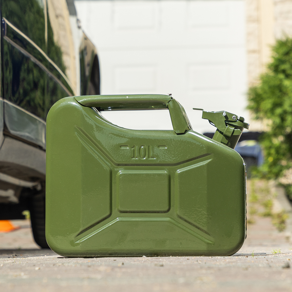 Канистра для ГСМ, металлическая, 10 литров Stels