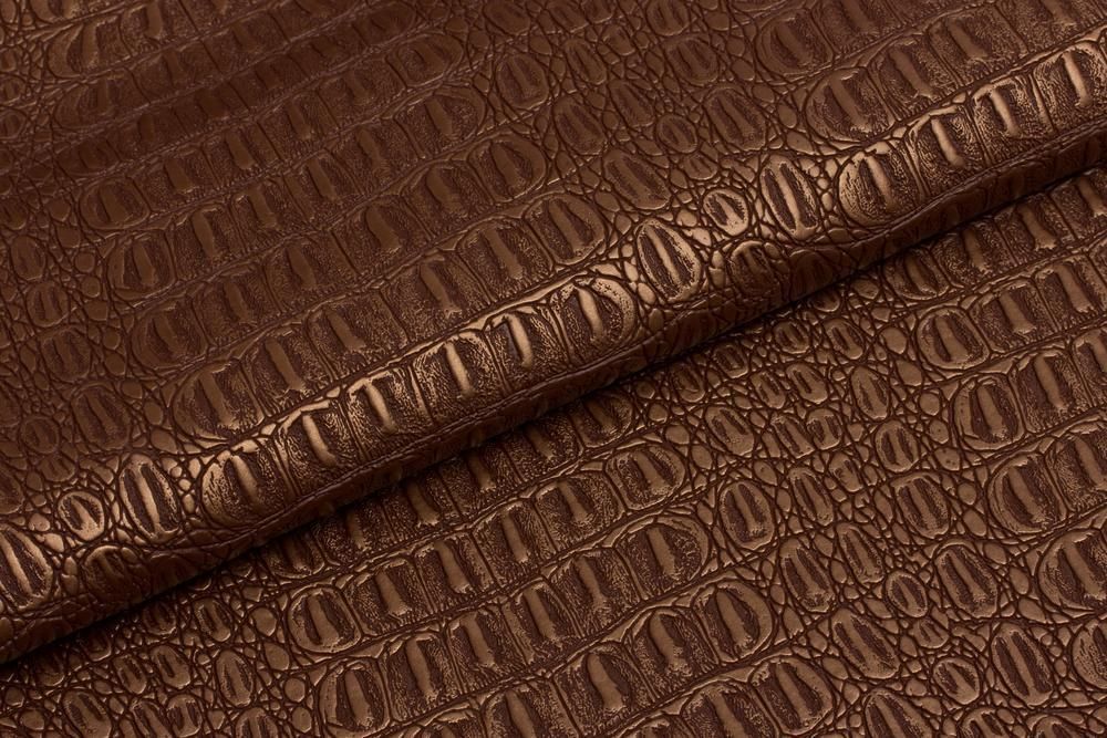Искусственная кожа KVS 218 Croco bronze (Кроко бронза)