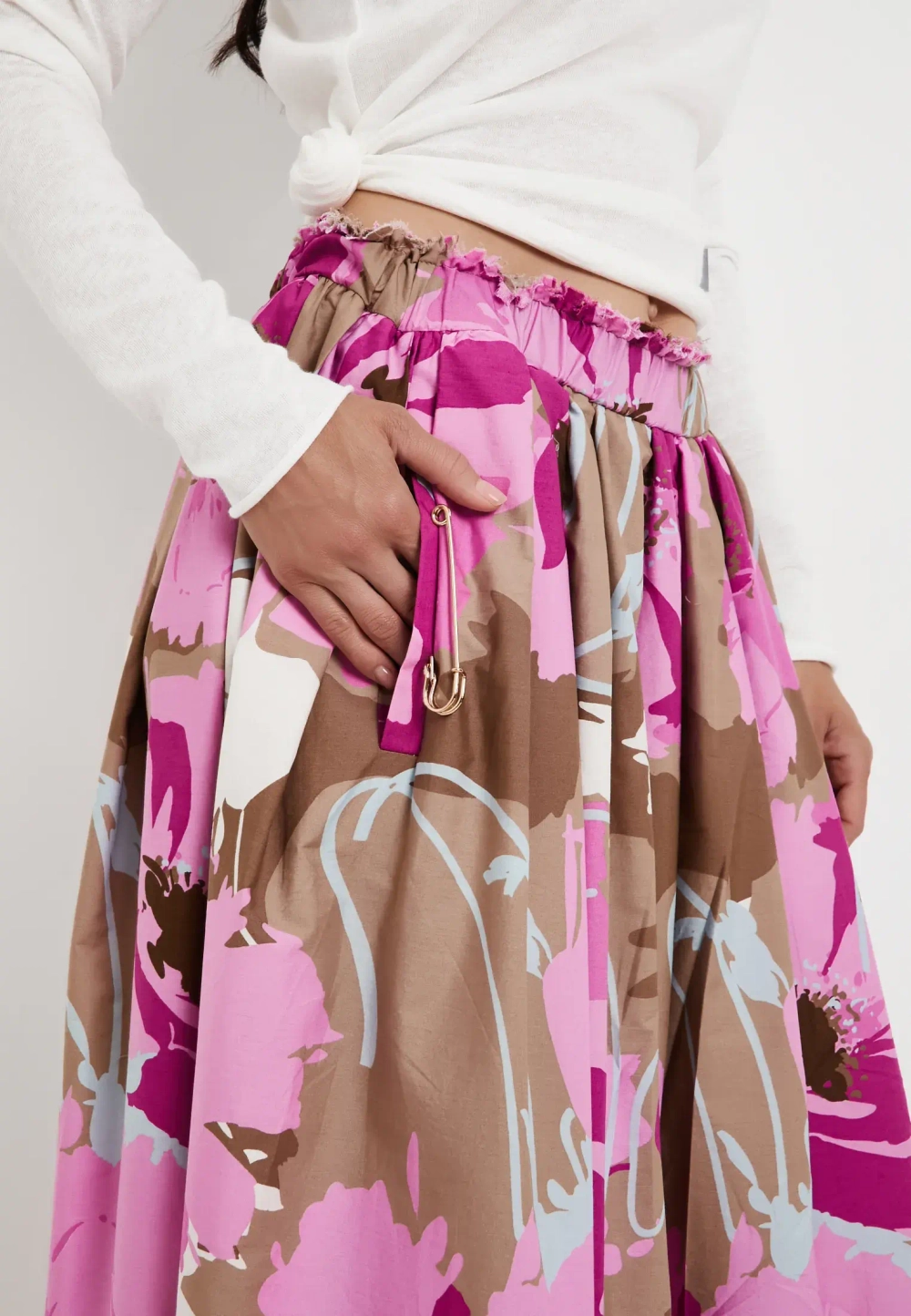 Юбка Макси розовый