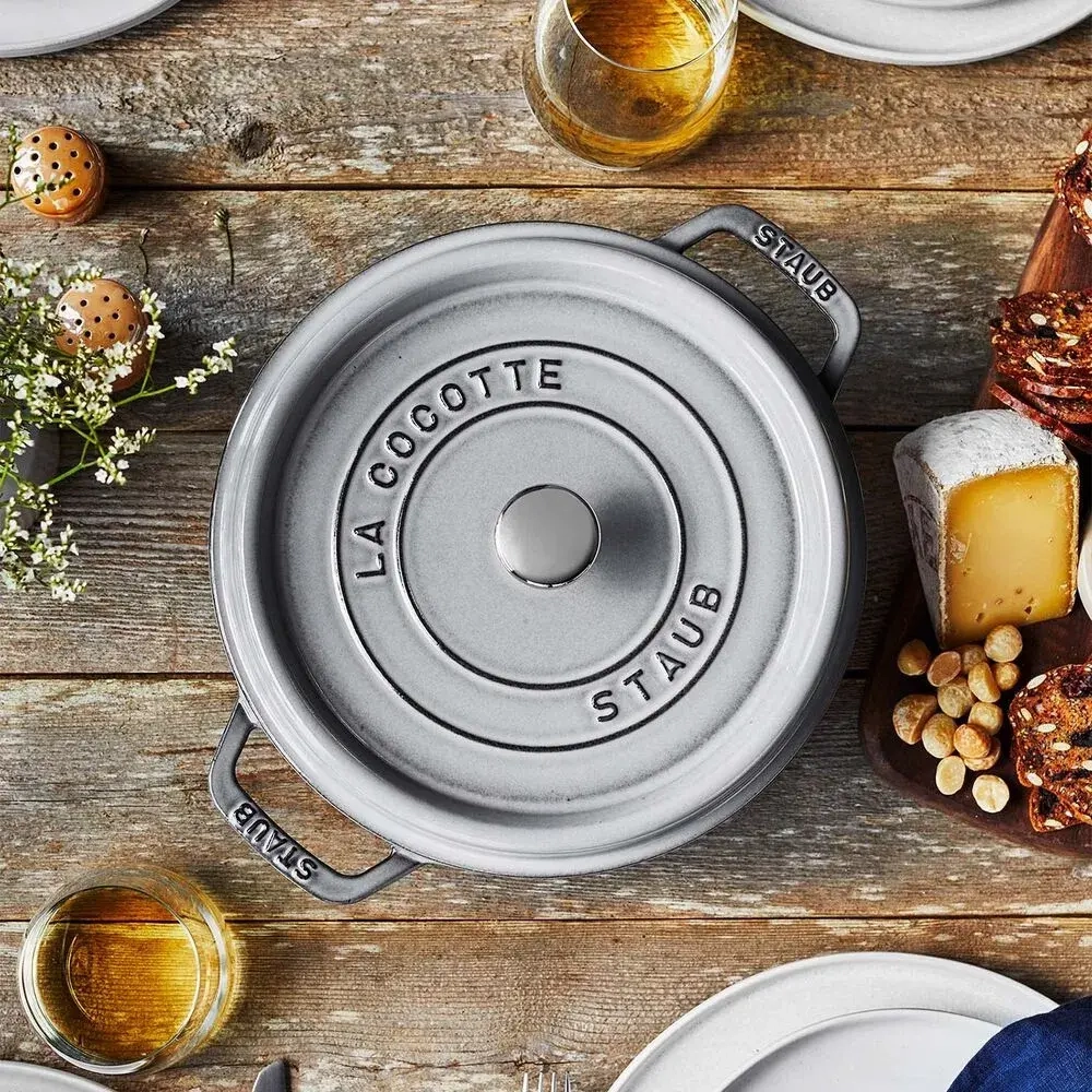 STAUB Чугунная кастрюля Cocotte 22 см 2,6 л черная