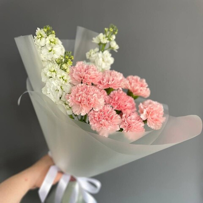 Диантусы с ароматной маттиолой