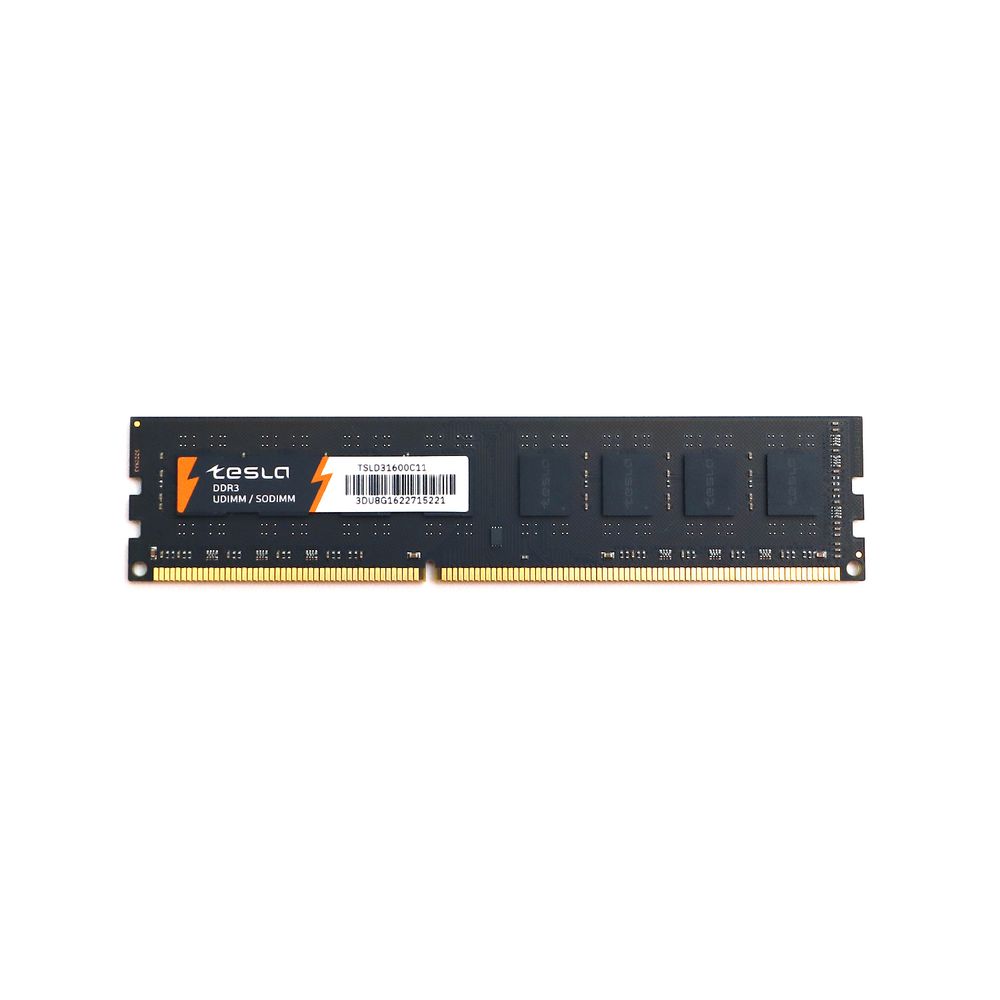 Память TESLA DDR3 DIMM 4Гб, 1600МГц, CL11, Bulk, 1.35/1.5В (TSLD3-1600-C11-4G-BLK)