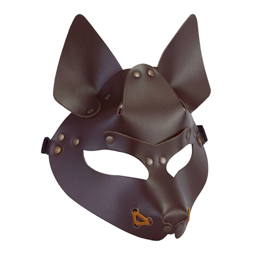 Коричневая маска Волк Sitabella Wolf BDSM Accessories 3416-8