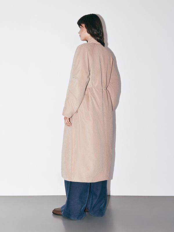 Пальто утепленное на запах 