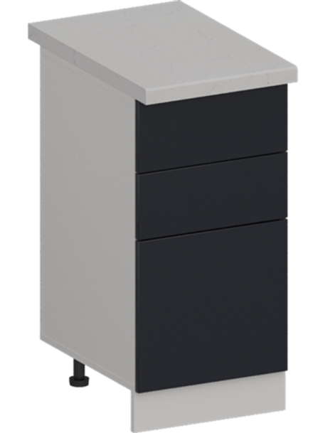 Кухня Модуль ШН3Я 400 Белый / Индиго