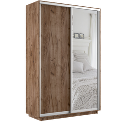 Шкаф-купе "Экспресс Медиум Дуо" (Дуб табачный) 2400х1200, МК Е1, г.Белореченск