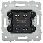 BRITE Выключатель 1-клавишный перекрестный 10А ВС10-1-3-БрГН металл хром/никель IEK