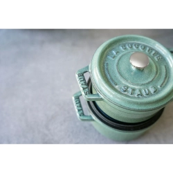 STAUB Мини-кокотница 10 см чугунная кастрюля 250 мл мята