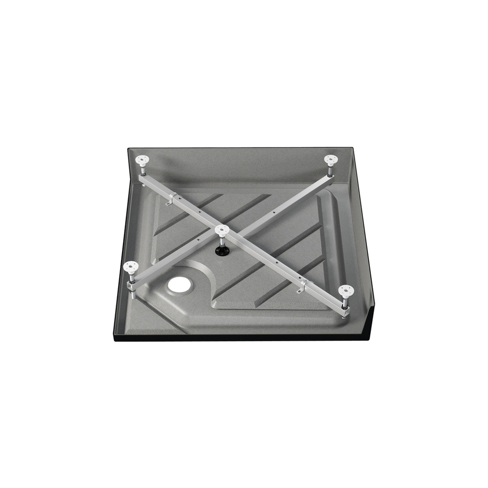 Поддон квадрат  0,9*0,9*0,06 "Universal N"акрил d 90 (каркас+экран) выс.16 см BLACK
