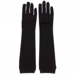 Перчатки карнавальные «Королева» удлиненные, черный