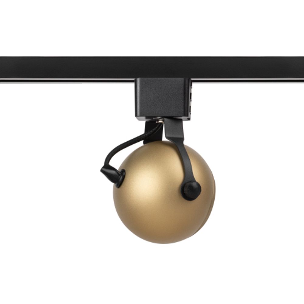 Трековый светильник однофазный ЭРА TR35-GU10 MG под лампу GU10 матовое золото | Однофазные светильники под лампу