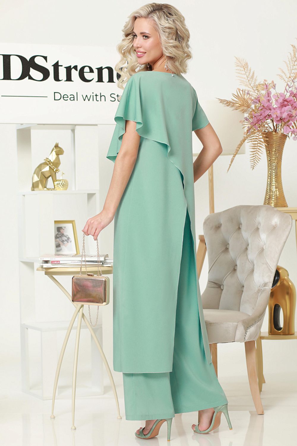 Костюм Высокий статус, мята DStrend (Акция)