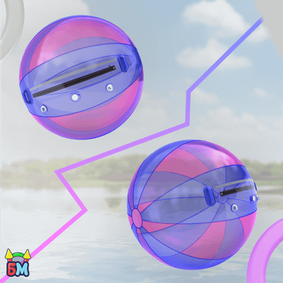 Аттракцион Водный шар ПВХ «Сине-розовый» 2*2*2 м