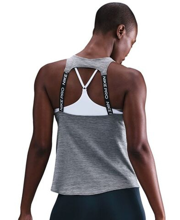 Женский топ теннисный Nike Dri-Fit Pro Tank - smoke grey/white