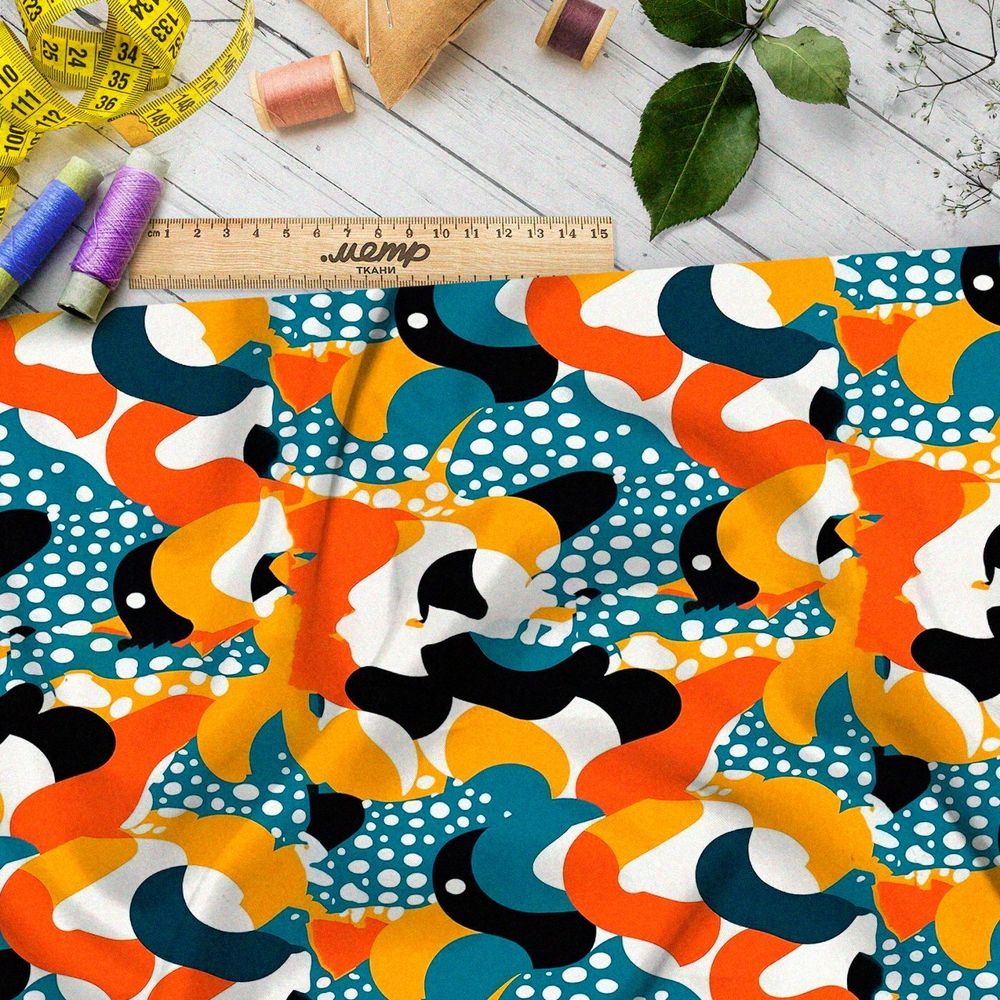 Ткань премиум таффета магический осадок