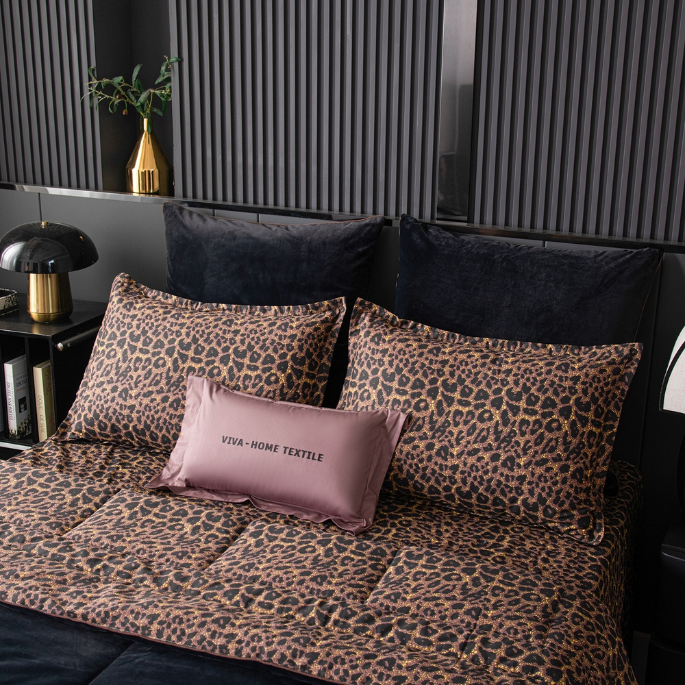 Комплект постельного белья на резинке Сатин Velouria Luxe с Одеялом VLR004