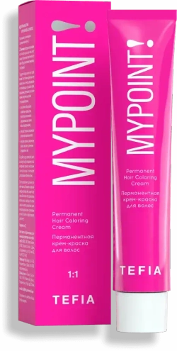 Перманентная крем-краска для волос Tefia MY Mypoint, 4.0 брюнет натуральный, 60 мл