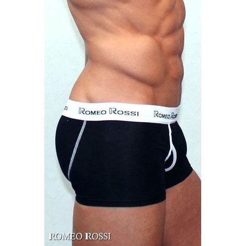 Мужские трусы хипсы черные Romeo Rossi RR365-2 Boxer Brief