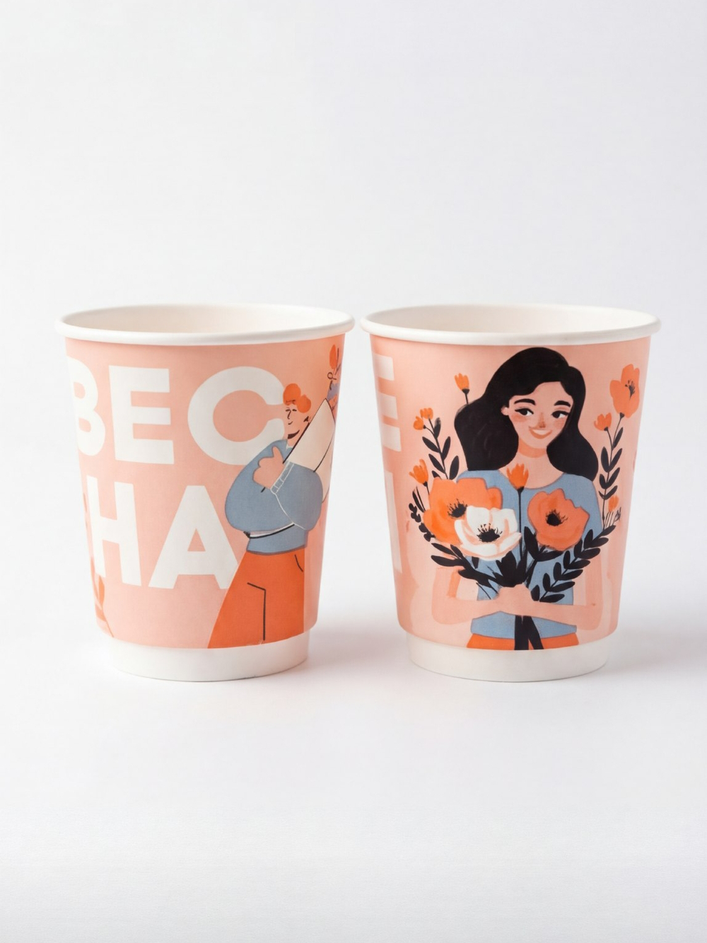 СТАКАН БУМАЖНЫЙ 350 МЛ. 2Х СЛ. ВЕСНА 25\1000 ШТ.