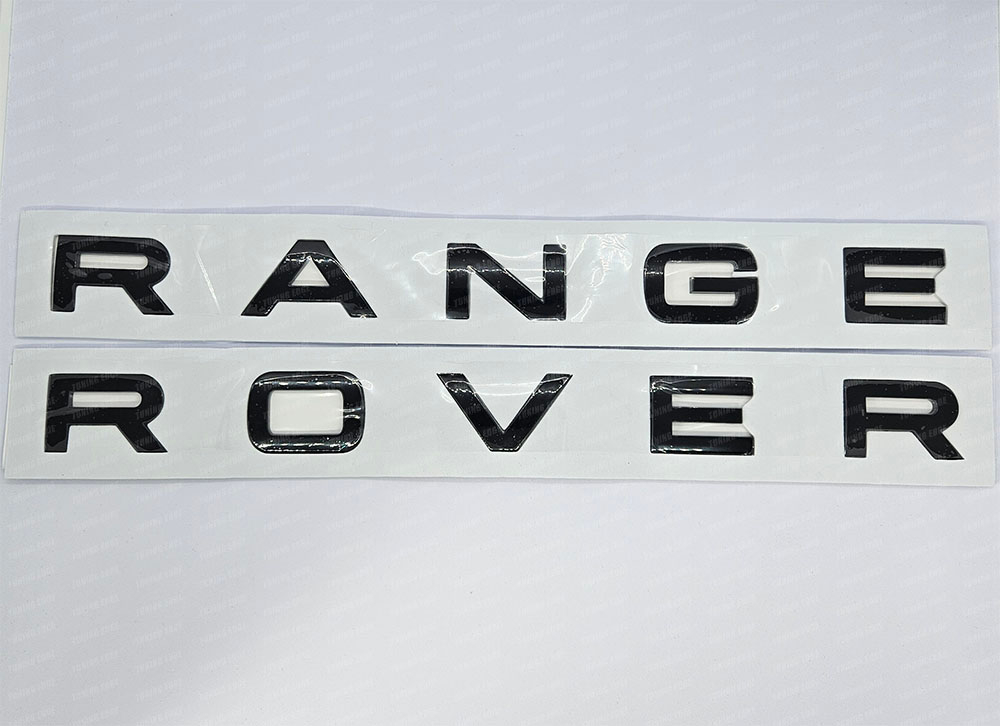 Надпись RANGE ROVER (черный глянец)