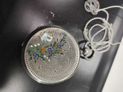 Часы карманные Серебро 84 проба эмаль Тобиас tobia