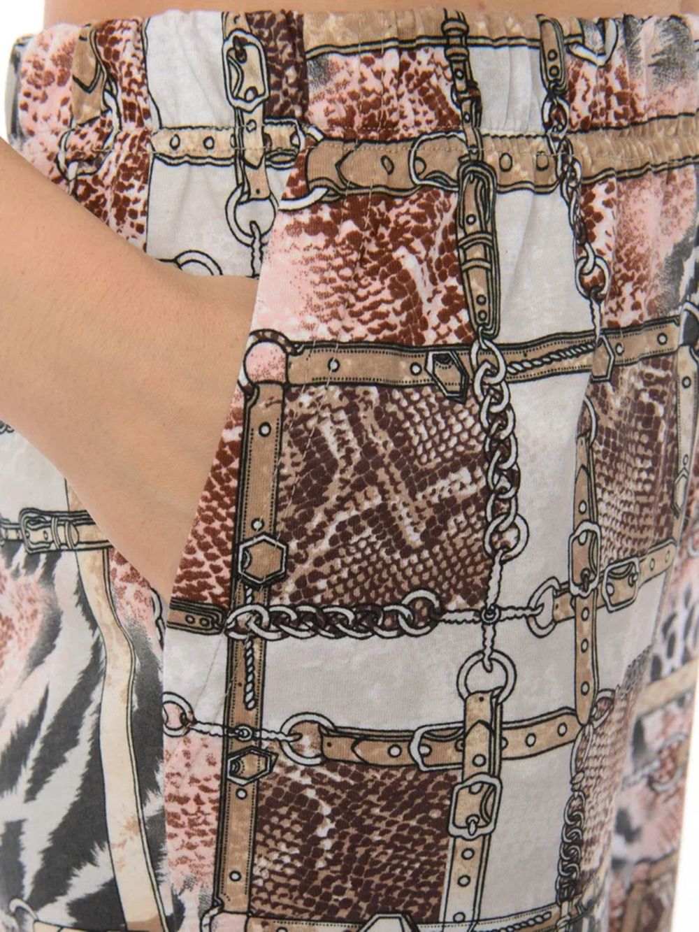 Брюки Б-18/леопард-тигровый