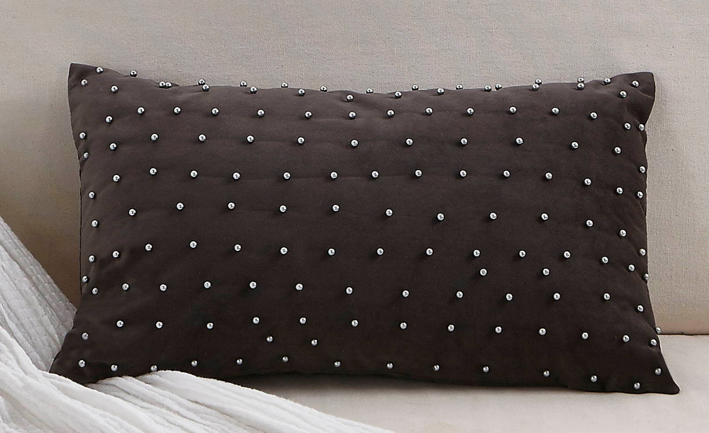 Наволочка 30х50 Sofi De MarkO Жемчуг антрацит