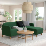 Протектор на 3-местный диван - IKEA LINANÄS/LINANAS, 36x5x55см, зеленый, ЛИНАНЭС ИКЕА
