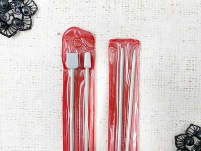 Спицы прямые металл пустотелый, тефлон, L 35 см, d 2 мм