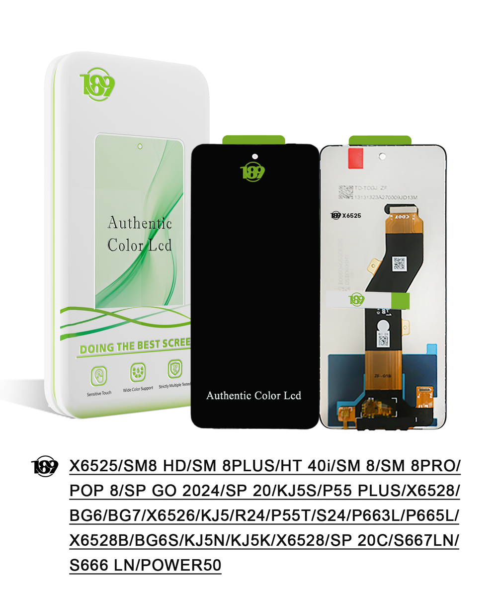 Дисплей Tecno/Infinix X6525/Spark/20/20C/Go 2024/Pop 8/Hot 40i/Smart 8/Pro/Plus бренд 189(как OR100)