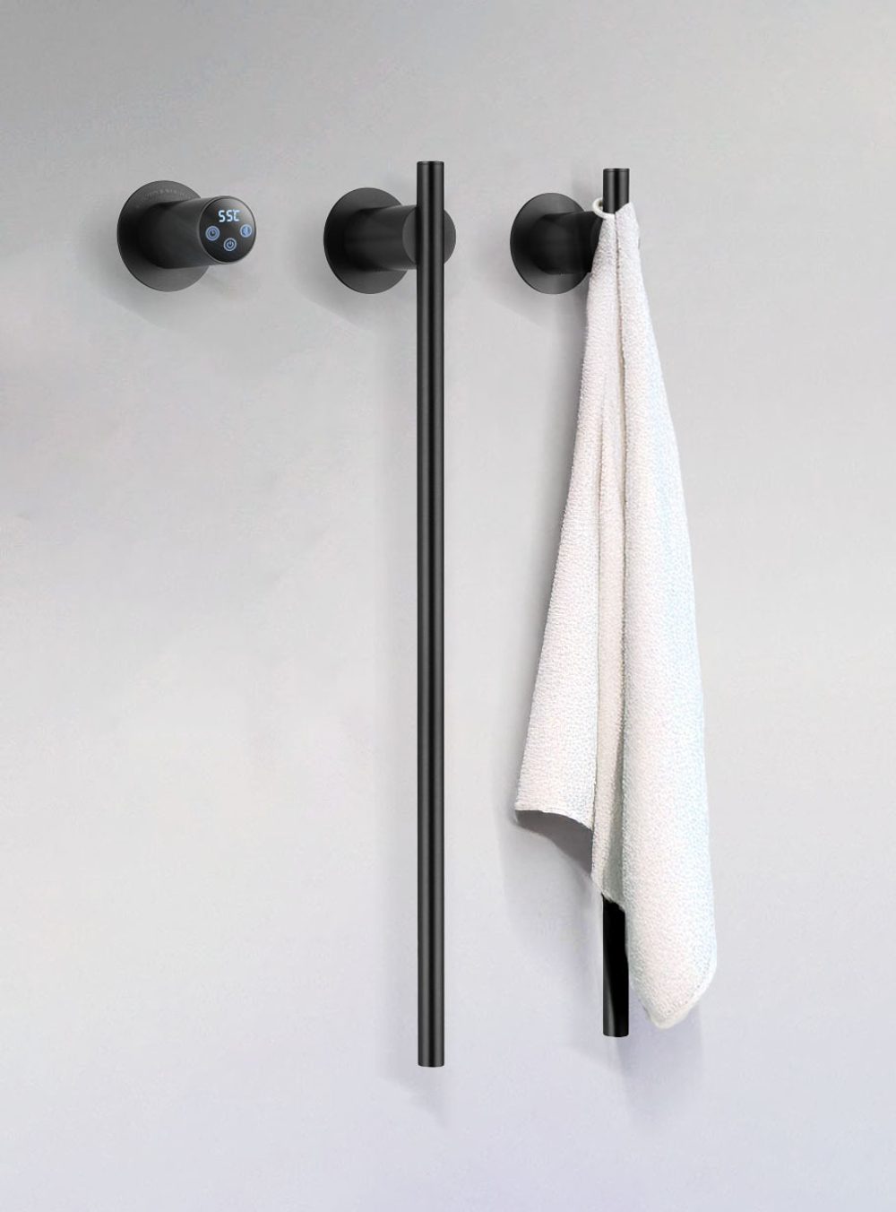Полотенцесушитель электрический встраиваемый WONZON & WOGHAND DORTMUND, Темный графит (WW-A362-GM)