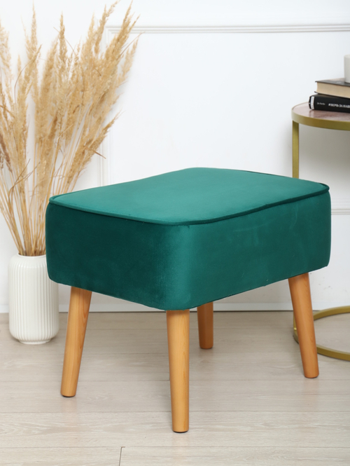 Пуф "Donatello"антивандальный велюр зеленый/натурал