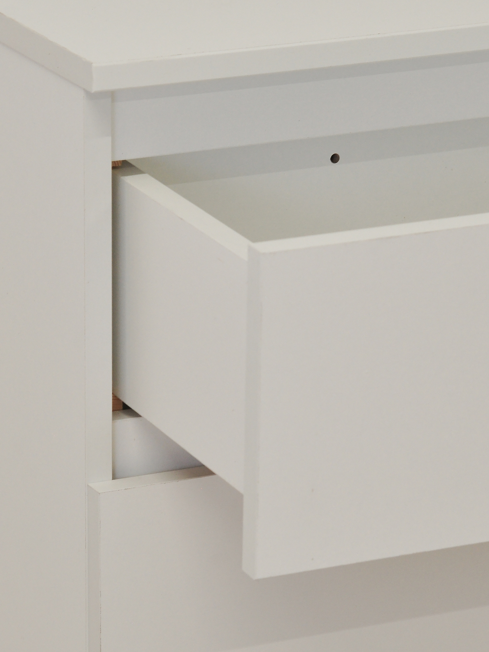 Комод 70x35x67, Марм, с 3 ящиками для одежды, белый, Dipriz