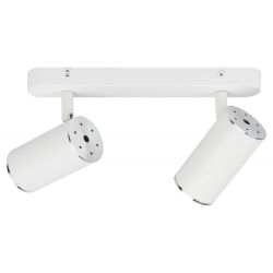 Светильник настенно-потолочный спот ЭРА OL35-2 WH MR16 GU10 IP20 белый хром