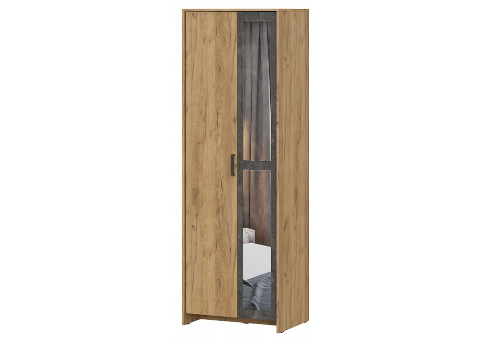 Шкаф Woodville Taika дуб золотой, камень темный