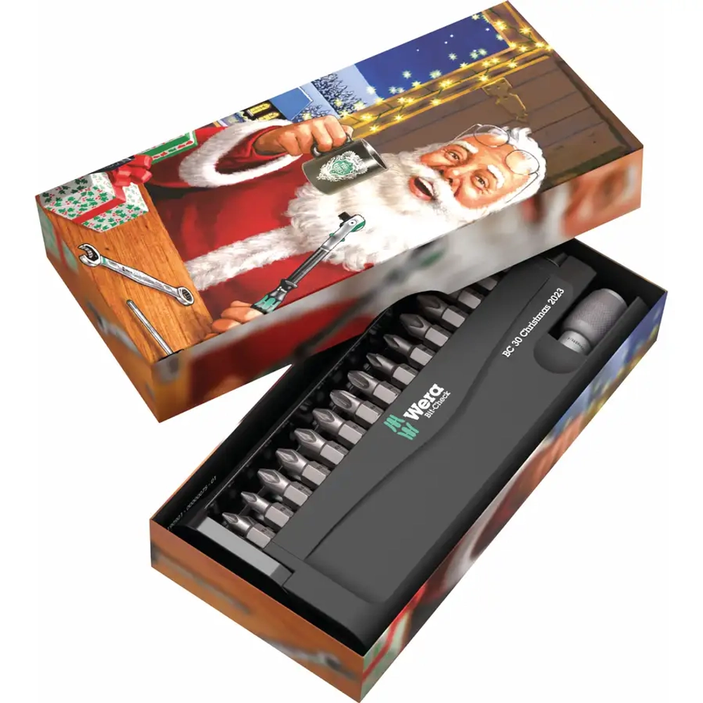 Набор бит Christmas 2023 Bit-Check 30 WERA 05136038001
