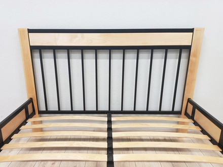 Кровать Форвард АГАТА 160, черный/натуральный