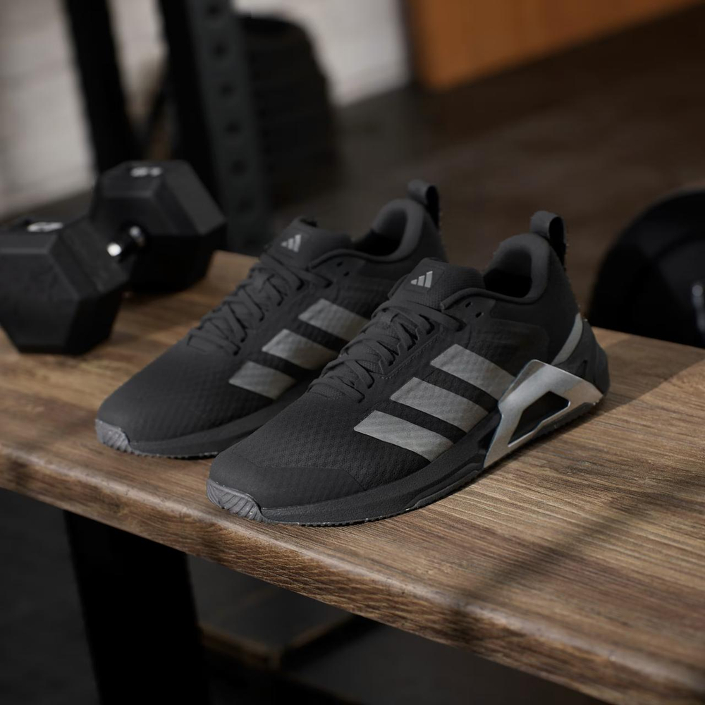 Кроссовки Adidas DROPSET CONTROL (Черно-Серебрянные)