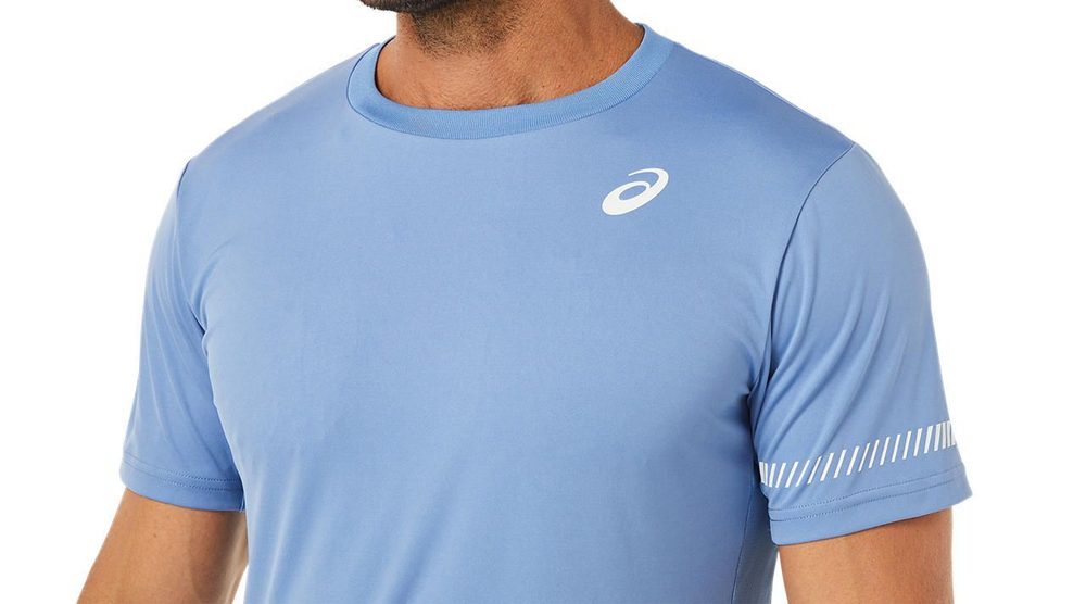 Футболка мужская теннисная Asics Court M SS Tee - blue harmony